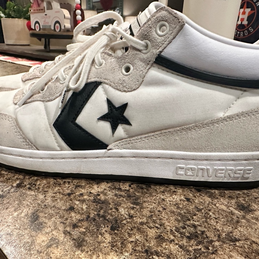 Converse Star Logo White Black Shoes